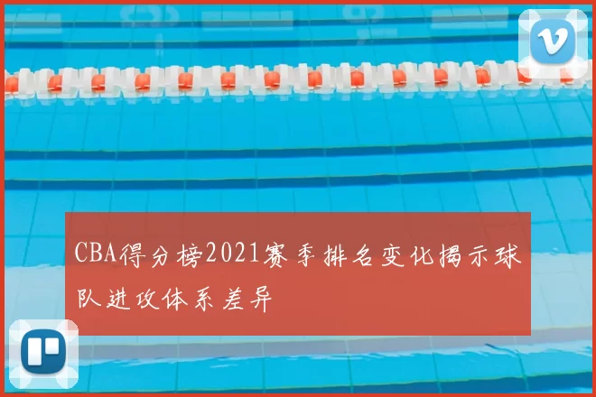 CBA得分榜2021赛季排名变化揭示球队进攻体系差异